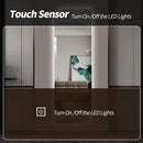 Irregular Shape LED Full Length Wall Mirror With 3 Color Dimmable Lighting - Silver by HouseOfZazla