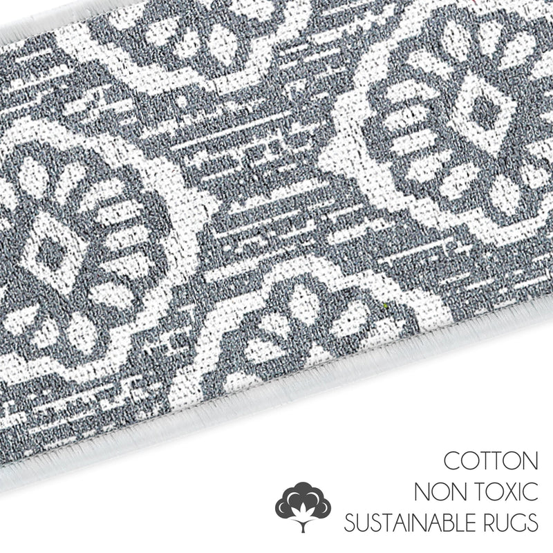 New Age Flower Design 9" X 28" Stair Treads