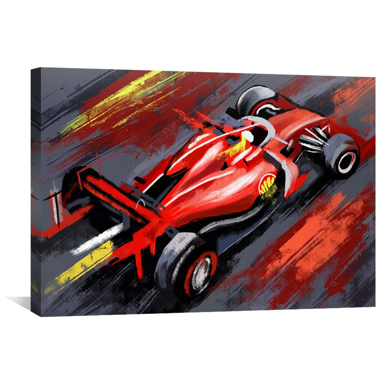 F1 Brush Strokes Canvas