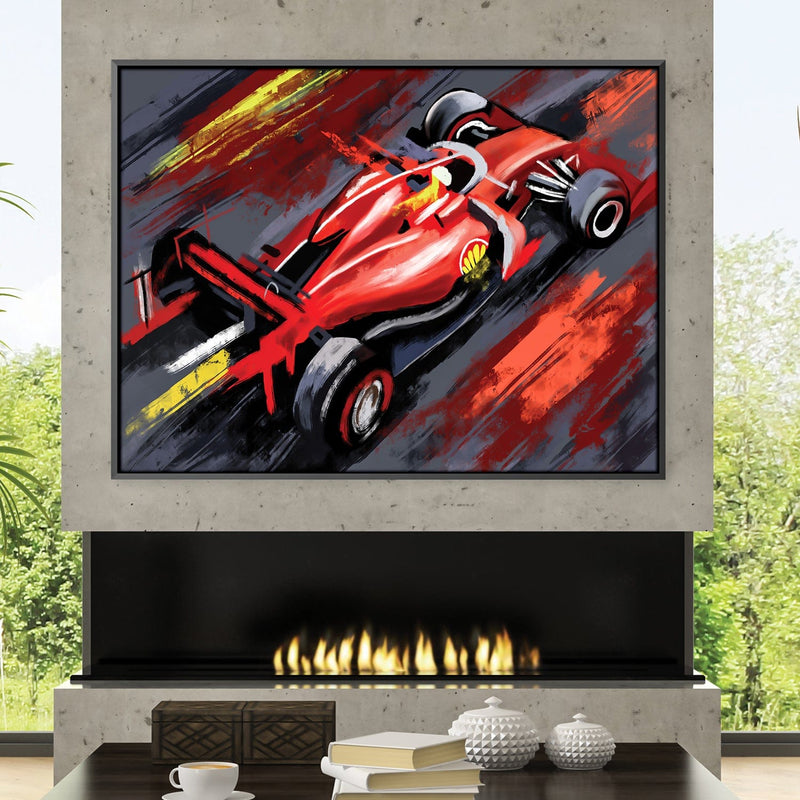 F1 Brush Strokes Canvas