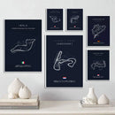 GobekUsa F1 Circuit Canvas Painting for Living Room