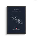 GobekUsa F1 Circuit Canvas Painting - Motorsport Wall Art