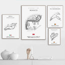 GobekUsa F1 Circuit Canvas Painting - Motorsport Wall Art