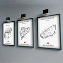 GobekUsa F1 Circuit Canvas Painting - Motorsport Wall Art
