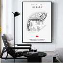 GobekUsa F1 Circuit Canvas Painting - Motorsport Wall Art