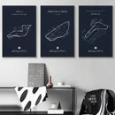 GobekUsa F1 Circuit Canvas Painting - Motorsport Wall Art
