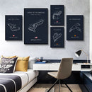 GobekUsa F1 Circuit Canvas Painting - Motorsport Wall Art
