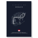 GobekUsa F1 Racing Circuit Canvas Wall Art