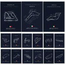 GobekUsa F1 Track Circuit Canvas Painting Art Print