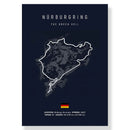 GobekUsa F1 Track Circuit Canvas Painting Art Print
