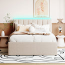 Upholstered Platform Bed With Trundle by Unique Piece Furniture