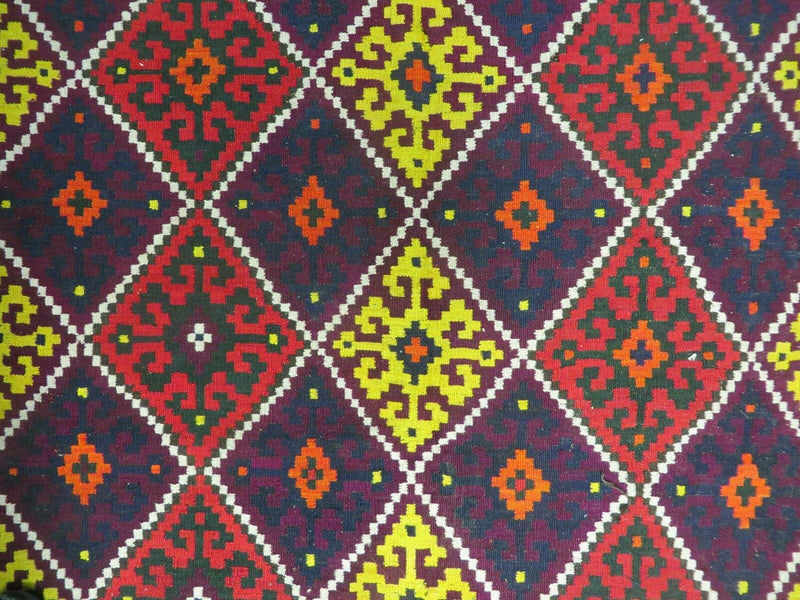 6' X 13' Antique Turkish Kilim Handmade Flat Weave Wool Rug Veg Dye