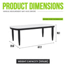 Outdoor Elegance Table, Rounded Corners by HouseOfZazla