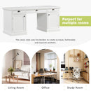 67" Modern Executive Desk with Storage