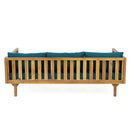 Claremont 3 Seater Daybed Teak Acacia Wood Water Resistant Cushions by HouseOfZazla