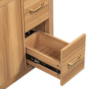 Bathroom Vanity, 2 Soft Close Doors, 3 Soft Close Drawers, Adjustable Shelf - Wood by HouseOfZazla