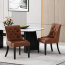 Cheney Contemporary Dining Chair Tufted Upholstery (Set of 2)