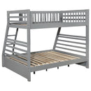 Keira - 2 Drawer Twin Over Full Bunk Bed - Gray by HouseOfZazla