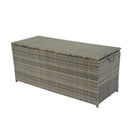 Lightweight Wicker Outdoor Storage Box Doubles As Side Table