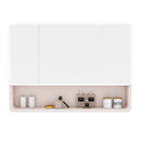 Aluminium Medicine Cabinet Mirror, With 3 Colors LED Light And Defogging Function - Khaki by HouseOfZazla