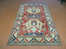 4' X 6' Vintage Handmade Turkish Kazak Pattern Wool Rug Carpet Nice
