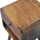 Mini Chestnut Curve Lower Bedside Nifhtstand by HouseOfZazla