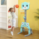 Adjustable Kids 3-in-1 Basketball Hoop Set Stand with Balls by LJGDeals