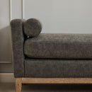 Elegant Upholstered Bench Daybed Ottoman With Bolster Pillows by HouseOfZazla