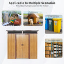 Outdoor Metal Storage Shed And Transparent Plate For Garden, Lawn by HouseOfZazla