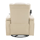 270 Degree Swivel Power Recliner With Tray Table, Phone Holder, Cup Holder, USB Port by HouseOfZazla