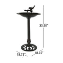 Outdoor Aluminum and Iron Bird Bath by HouseOfZazla