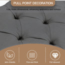 35 Inch Storage Ottoman, Button-Tufted Ottoman Linen Storage Bench, Ottoman with Storage