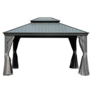 10' X 14' Hardtop Gazebo with Double Roof