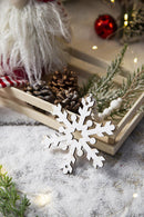 9.8x4.7" Snowflake Ornament Set of 12
