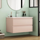 32-Inch Wall-Mounted Bathroom Vanity With Sink Combo