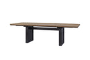 Double Pedestal Table Latte - Light Brown by HouseOfZazla