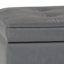 Cosmopolitan - Storage Ottoman Bench With Open Bottom by Unique Piece Furniture