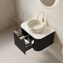 DINA 24" Bathroom Vanity & Sink with Floating Curved Edges by HouseOfZazla
