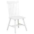 Andrews Windsor Spindle Back Dining Side Chair White (Set of 2)