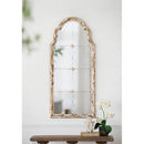 Large & Framed Wall Mirror, Arched Mirror With Decorative Window Look For Living Room - Cream by Unique Piece Furniture