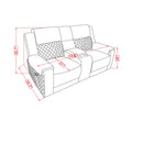 Alicia - Console Reclining Loveseat - Gray Black