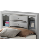 Modern Design Storage Bed With Bookcase Headboard by HouseOfZazla