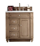 James Martin Bristol 30" Single Bathroom Vanity, Whitewashed Walnut