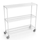 3 Tier Shelf Wire Shelving Unit - 3000LBS, 3T1848-3KLB-W-LKJ
