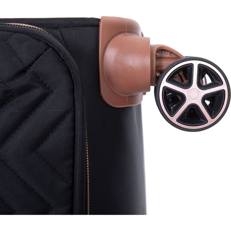 4-Piece Set (16/20/24/28), Softshell Suitcase Spinner Wheels Terylene Luggage Sets Carry On Suitcase Luggage Lightweight Durable Suitcase Black