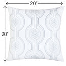 Holiday Throw Pillow With Snowflake Embroidery by Unique Piece Furniture