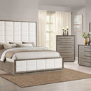 Prescott - 2 Drawers Nightstand With Open Shelf - Taupe by HouseOfZazla