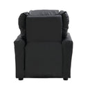Sally Deluxe Kids Recliner Chair With Cup Holder - Black by HouseOfZazla