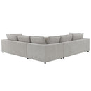 Marisa - Modular RF Loveseat With 2 Pillows - Beige Boucle by Unique Piece Furniture