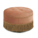Yolanda - Round Upholstered Accent Ottoman by HouseOfZazla